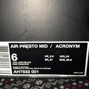 Nike acronym air prestos